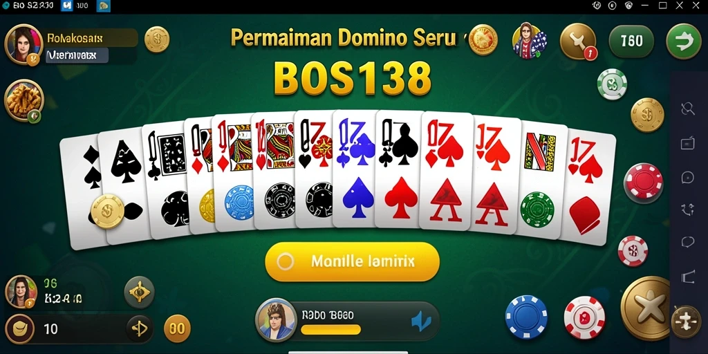 Tampilan menarik dari gameplay Domino penuh aksi.