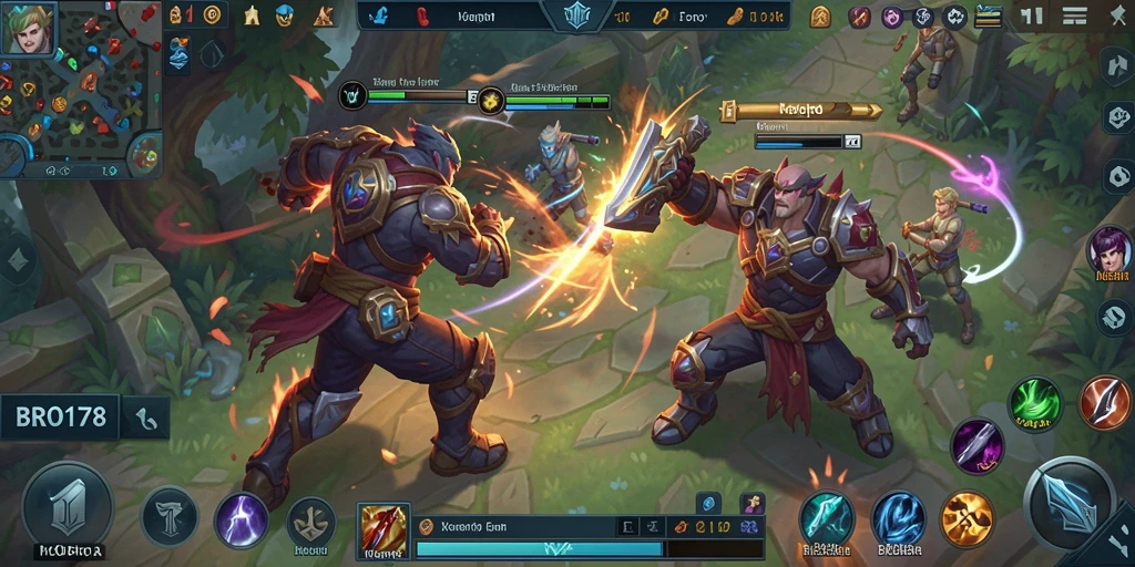 Tampilan seru gameplay BRO178 dengan aksi tim dalam pertempuran.
