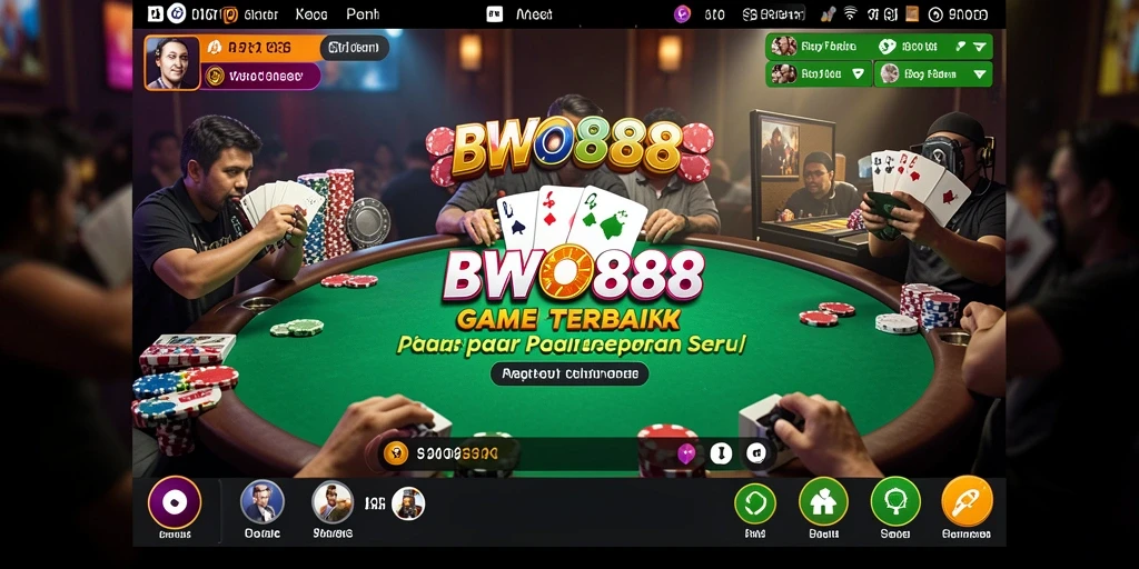 Tampilan menarik dalam gameplay BWO888 saat bermain Poker.