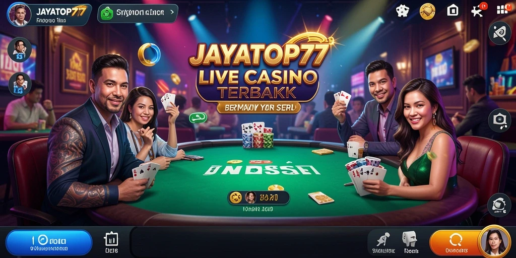 Tampilan gameplay menarik dalam aplikasi Live Casino JAYATOP77.