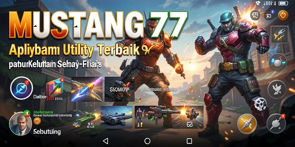 Tampilan antarmuka aplikasi MUSTANG77 yang intuitif dan modern.