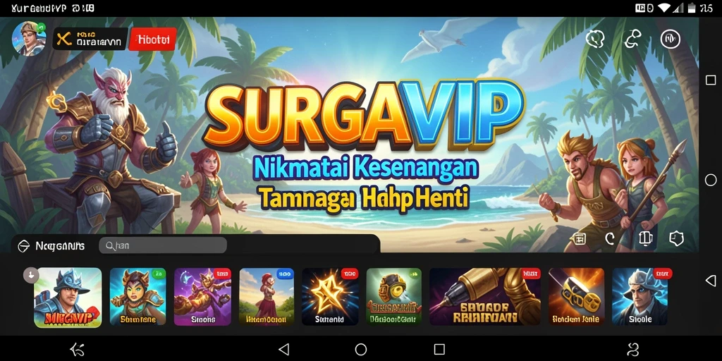 Tampilan gameplay SURGAVIP yang seru dan menarik.