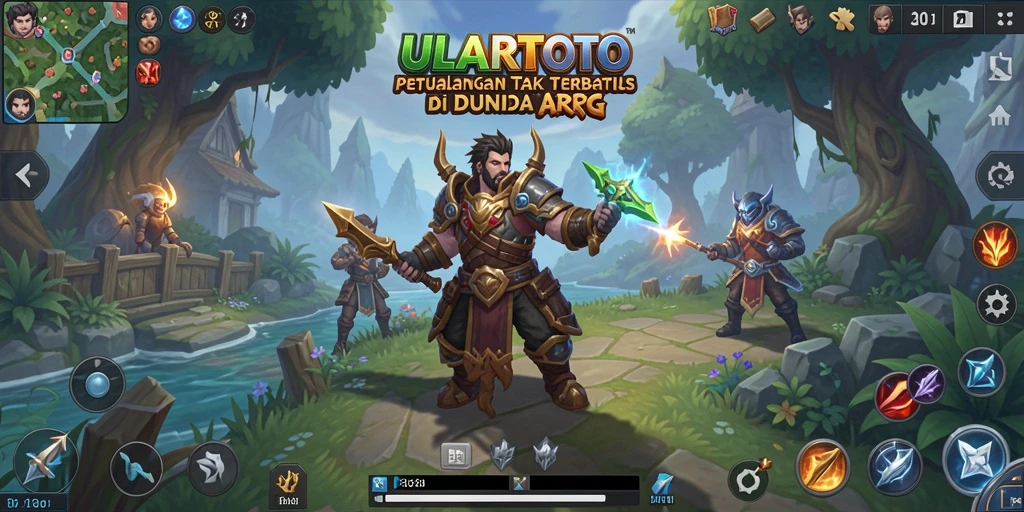 Tangkapan layar ULARTOTO menunjukkan pertarungan epik dalam dunia ARPG.
